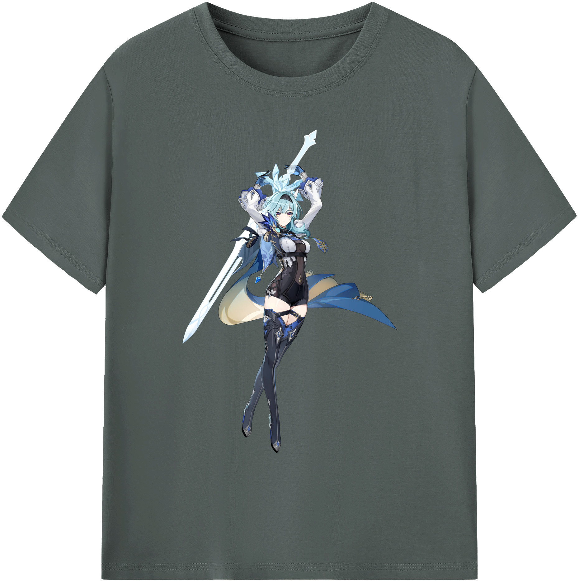 げんし神 优菈 ゆうら genshin Yūra 綿100％ メンズ半袖Tシャツ｜肌触りやわらか＆通気性